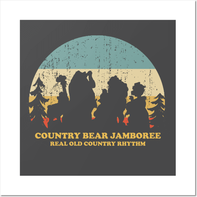 Country Bear Jamboree - Real Old Country Rhythm Wall Art by ThisIsFloriduhMan